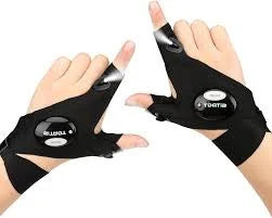 LED Flashlight Work Gloves
