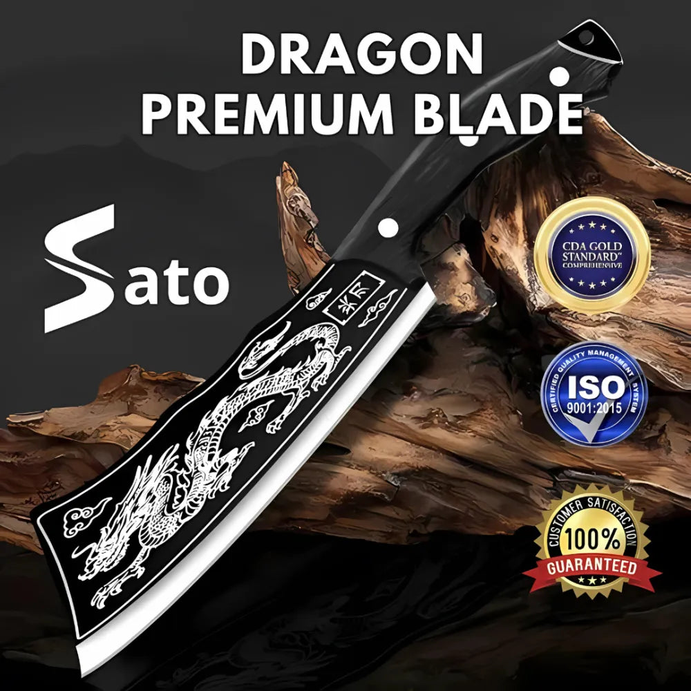 Dragon chopping knife stainless steel blade