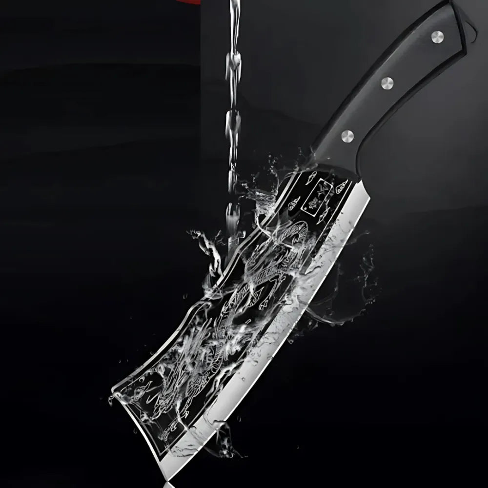 Dragon chopping knife stainless steel blade