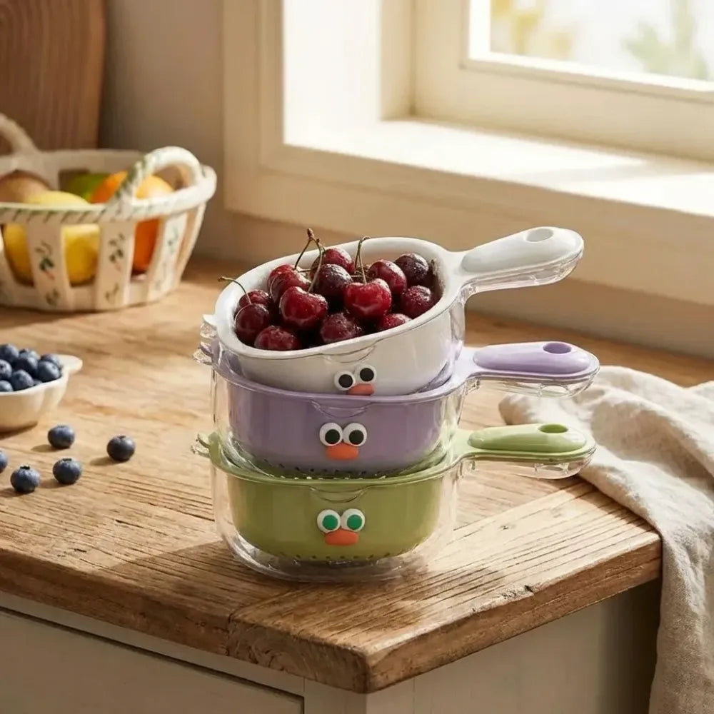 Dual-layer draining basket
