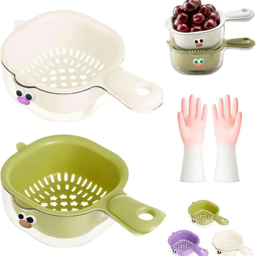 Dual-layer draining basket