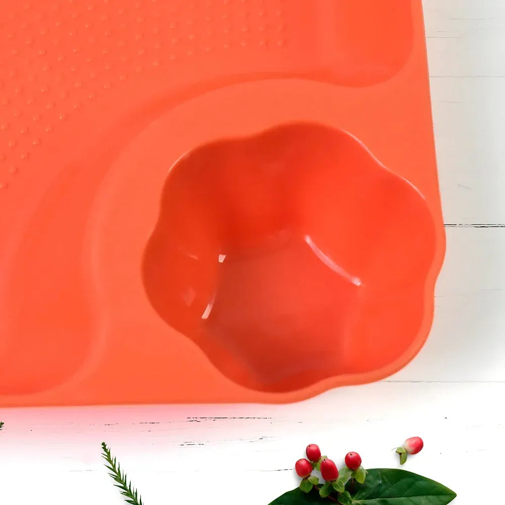 Dumpling plate with sauce compartment - home & kitchen