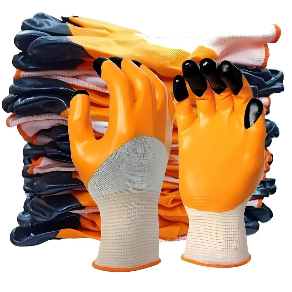 Durable nitrile safety gloves