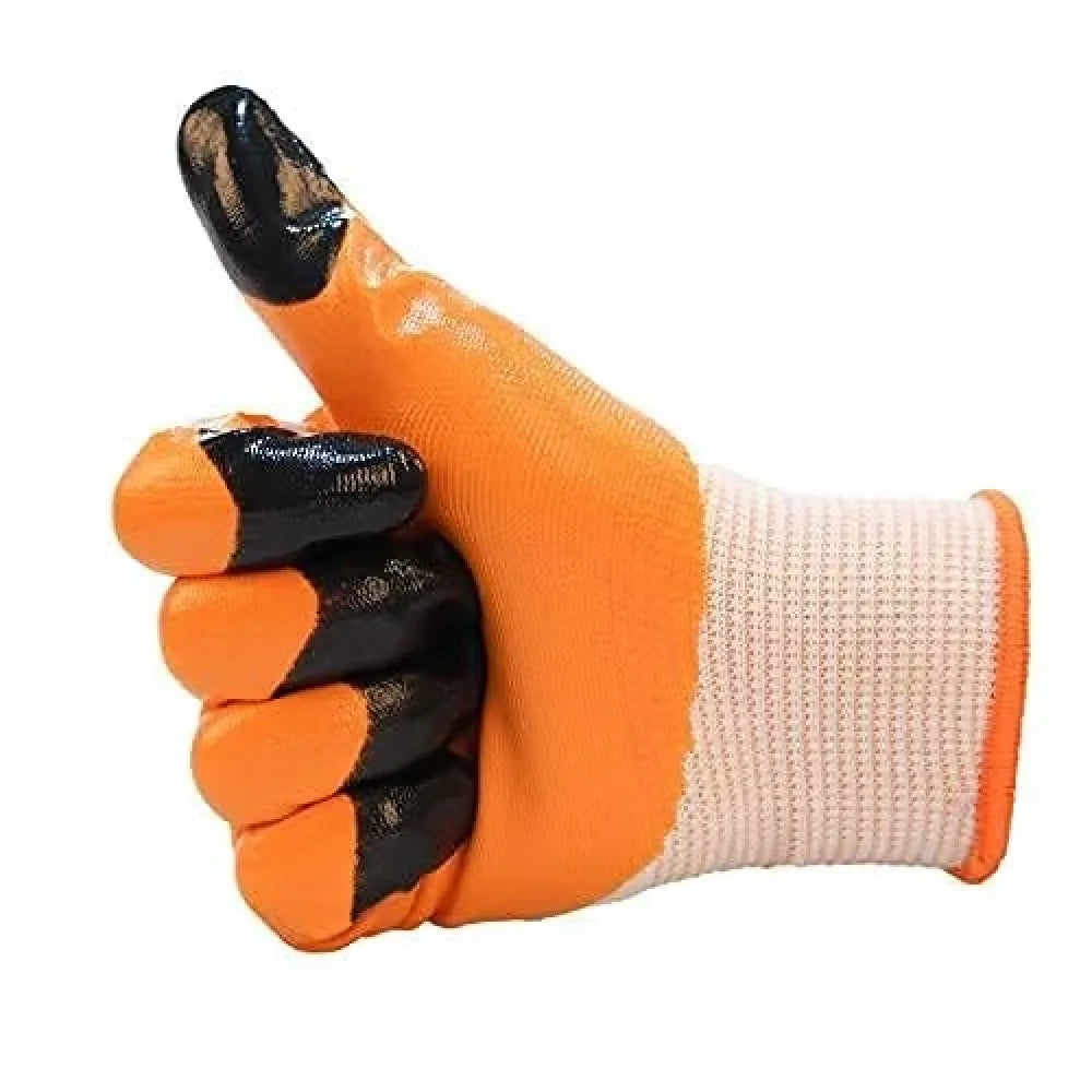 Durable nitrile safety gloves