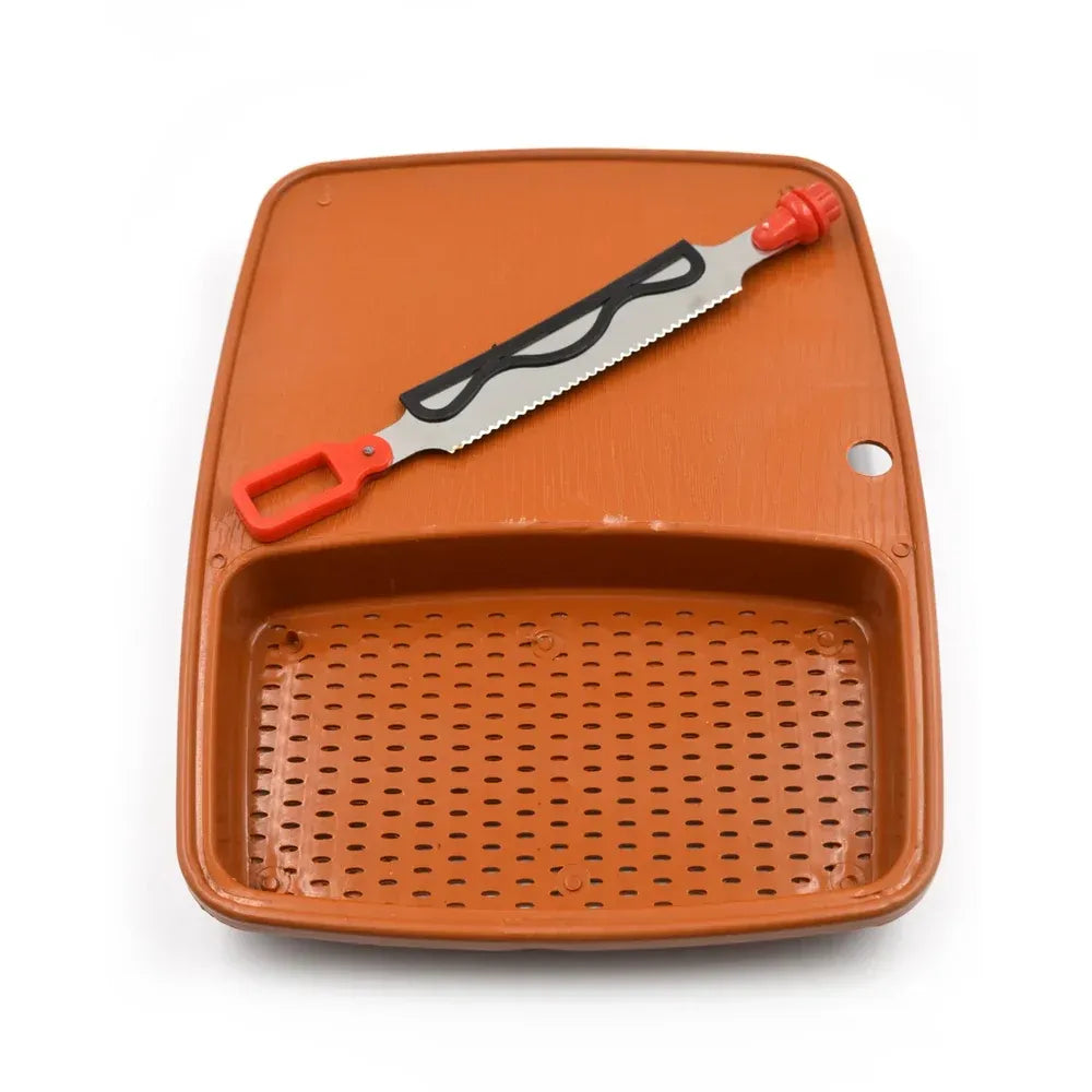 Durable plastic chopping tray - kitchen tool
