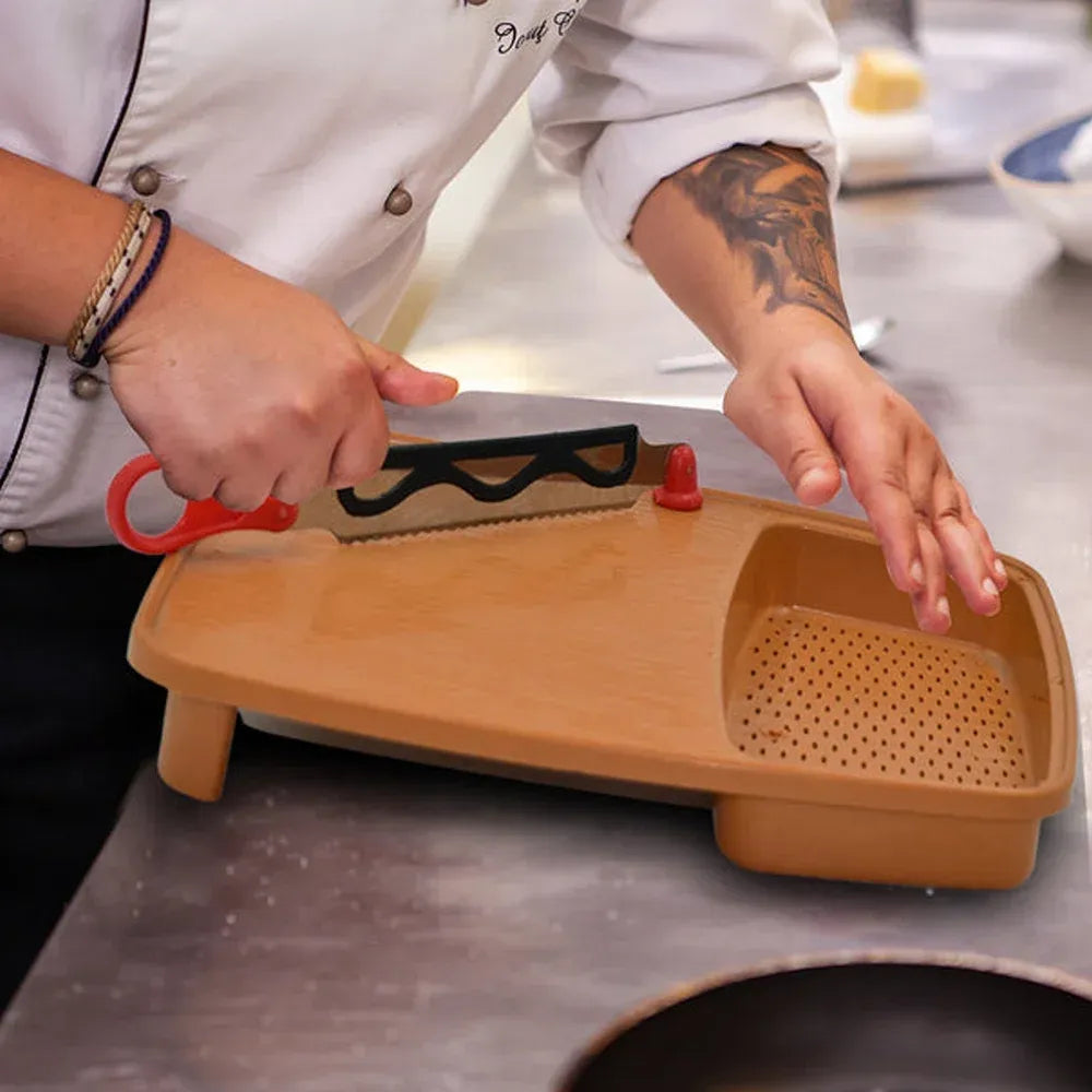 Durable plastic chopping tray - kitchen tool