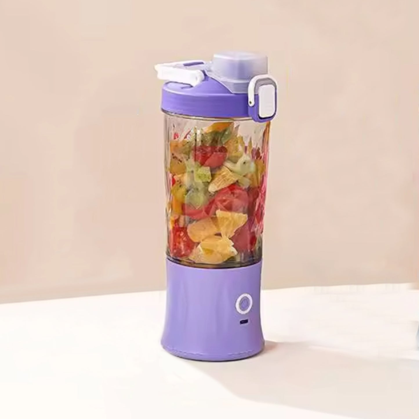 Eletric Crusher Juicer With Multicolor Light 8 Blades (600 Ml Multicolor)