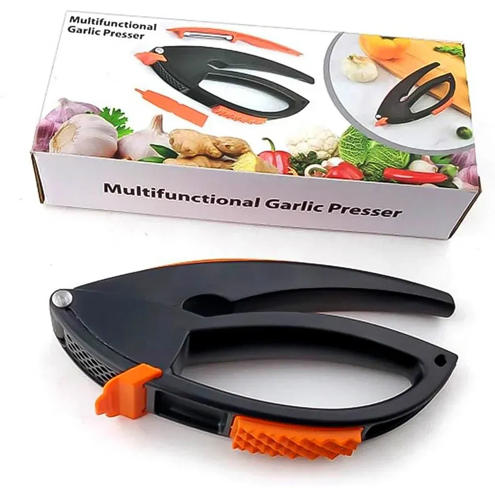 Easy-clean garlic press tool - home & kitchen