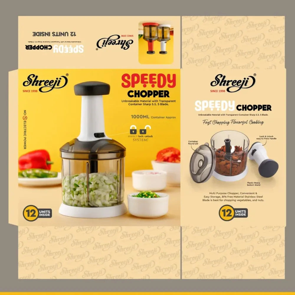 Effortless manual veggie chopper - kitchen tool