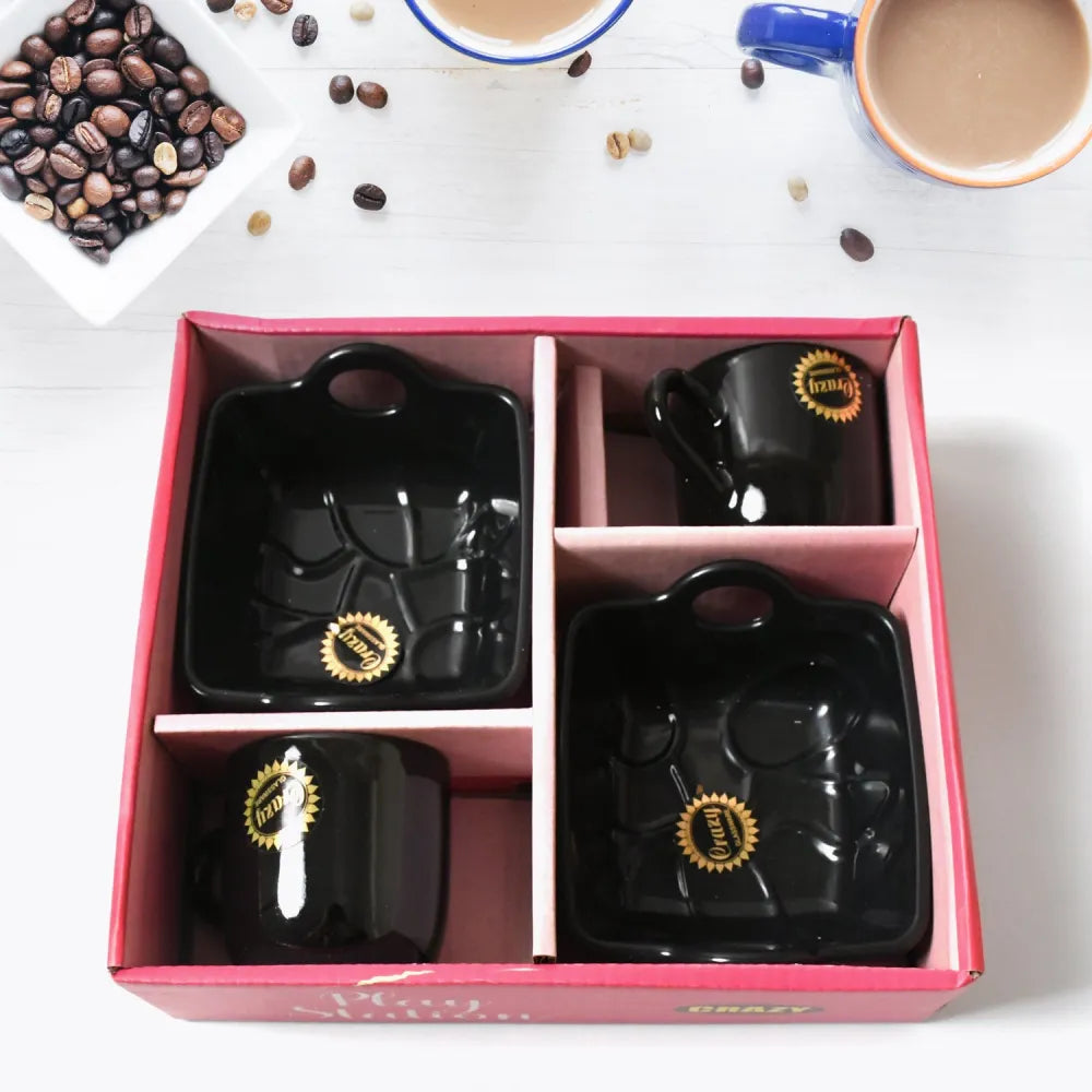 Elegant ceramic mug set - home & kitchen