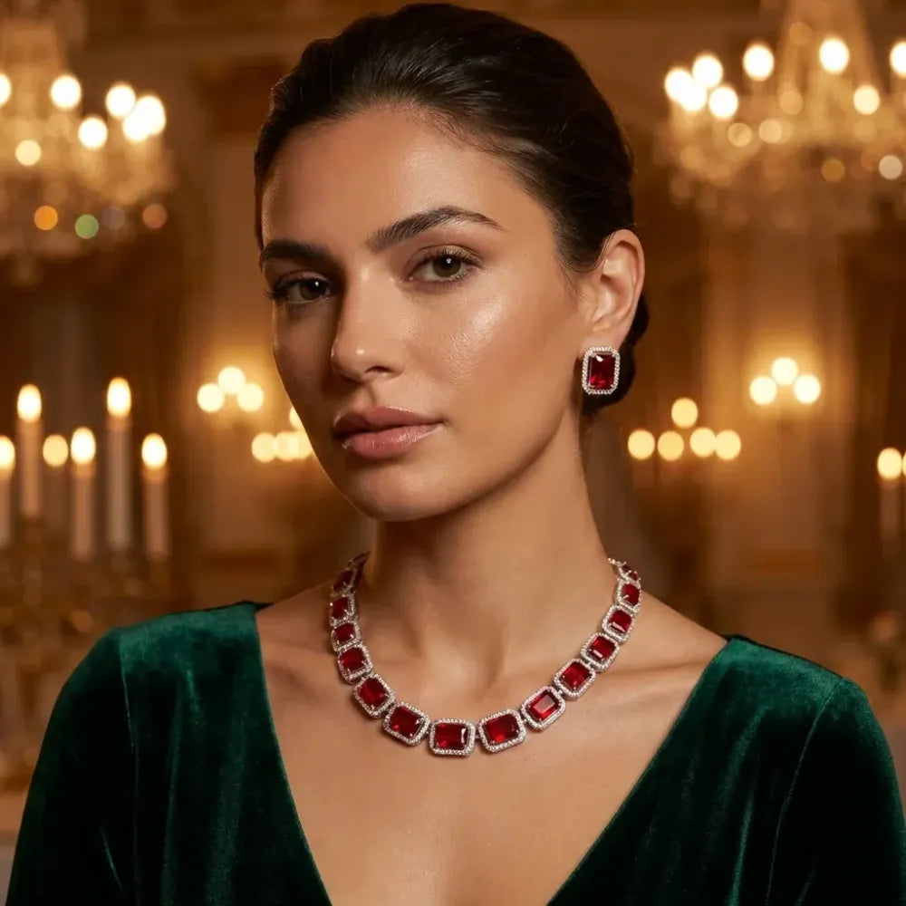 Elegant diamond jewelry set - bracelets
