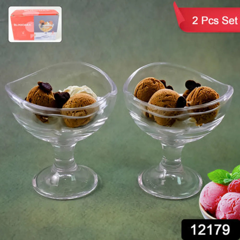 Elegant glass dessert bowls - home & kitchen