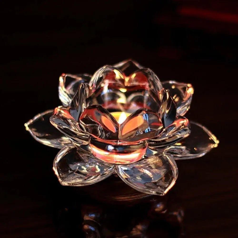 Elegant glass tealight