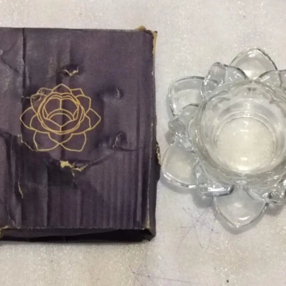 Elegant glass tealight