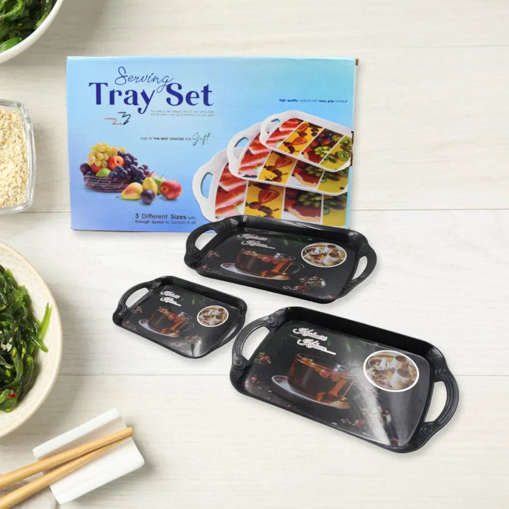 Elegant melamine serving trays - home & kitchen