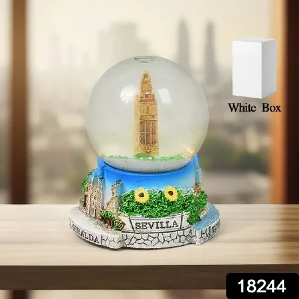 Elegant snow globe souvenir - office