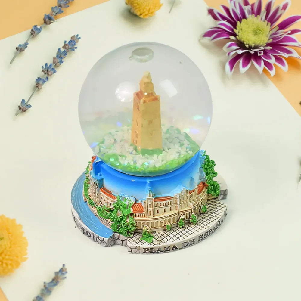 Elegant snow globe souvenir - office