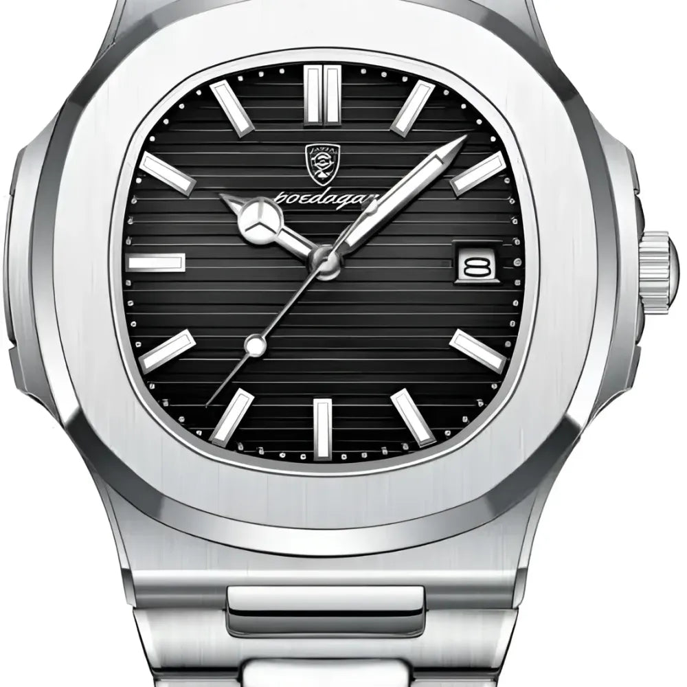 Elegant stainless steel watch