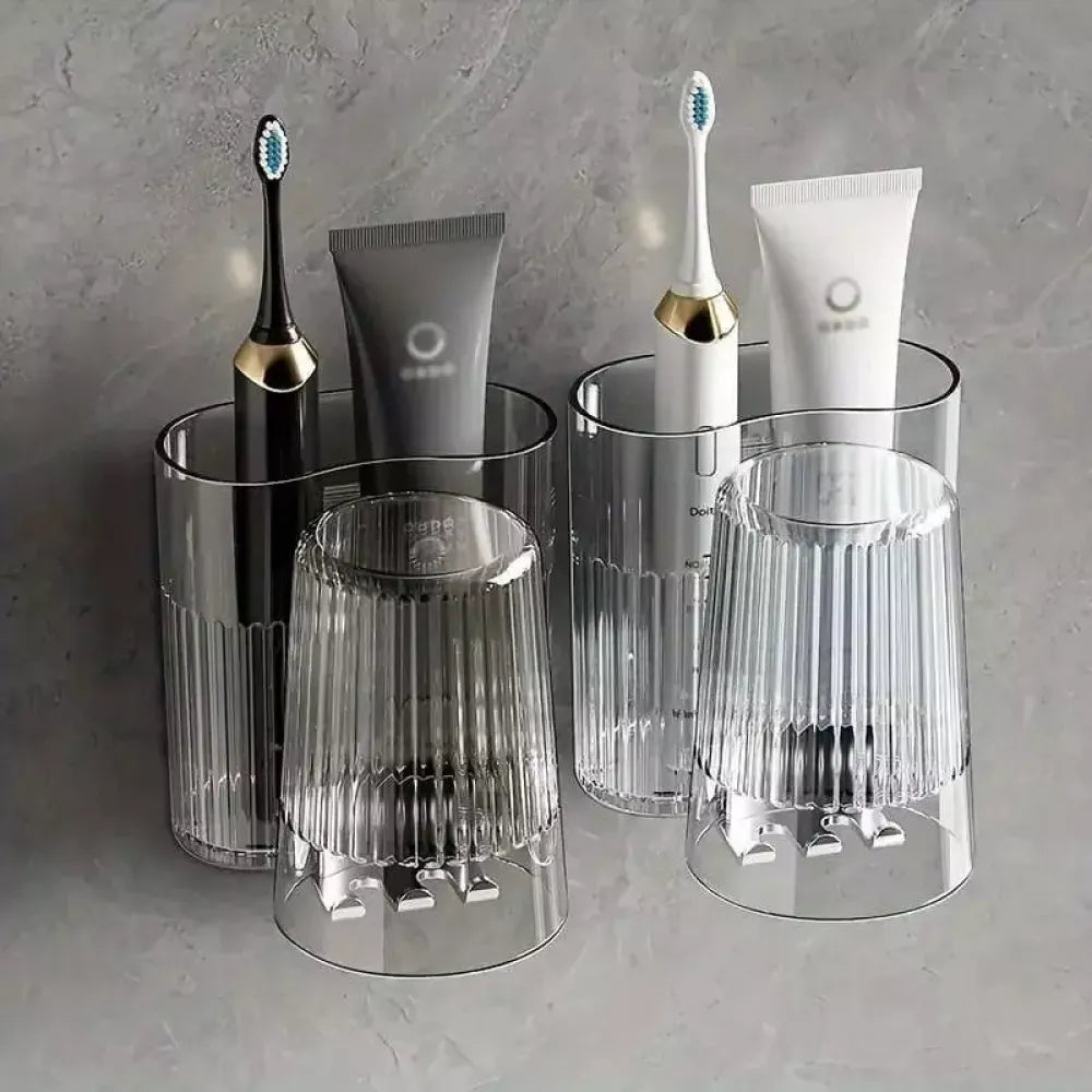 Elegant toothbrush holder stand - home essentials