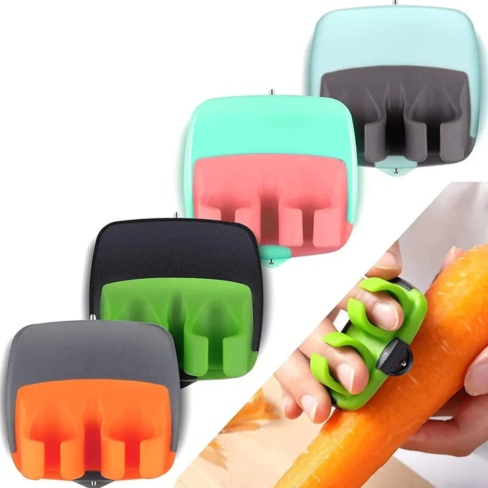 Ergonomic finger peeler - kitchen tool