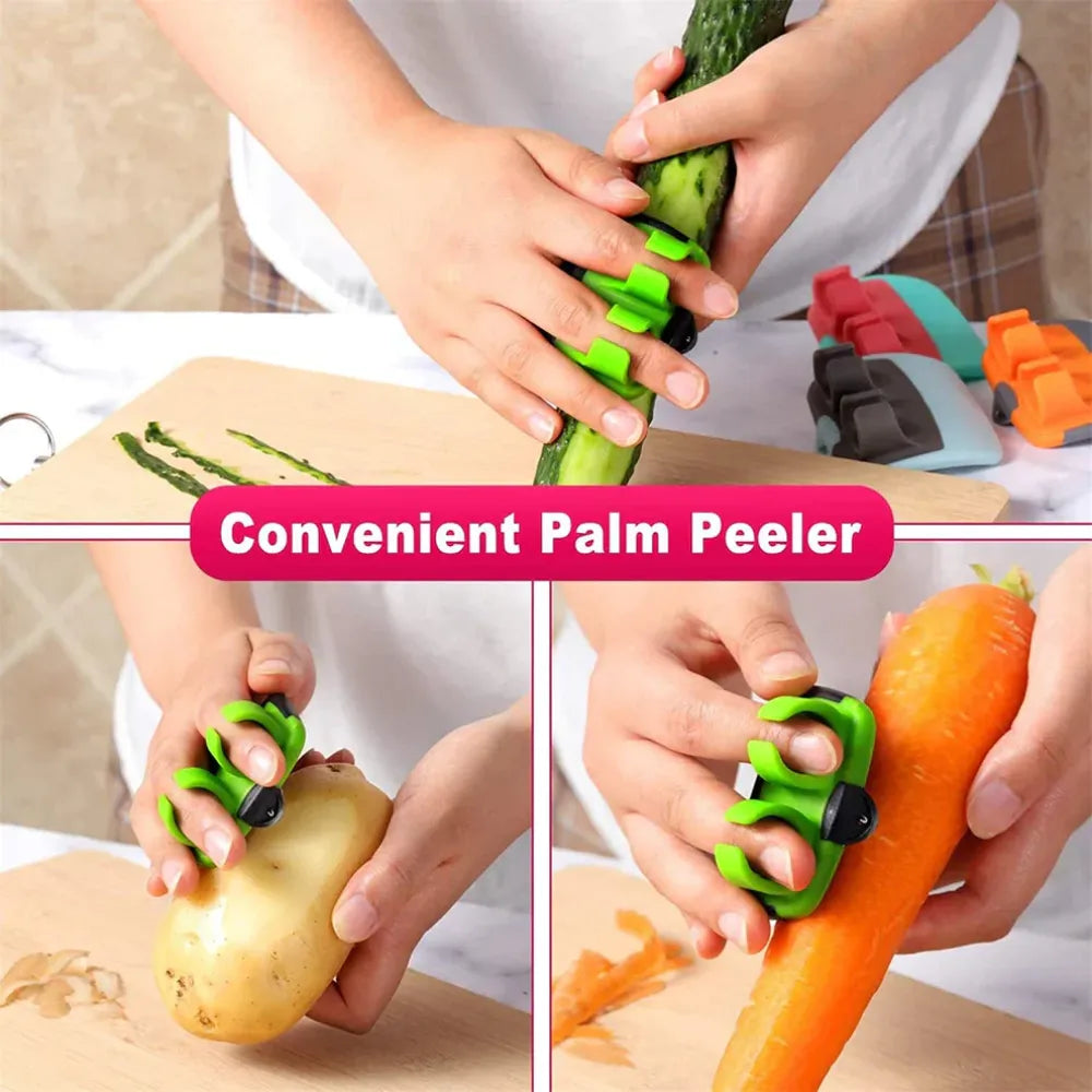 Ergonomic finger peeler - kitchen tool