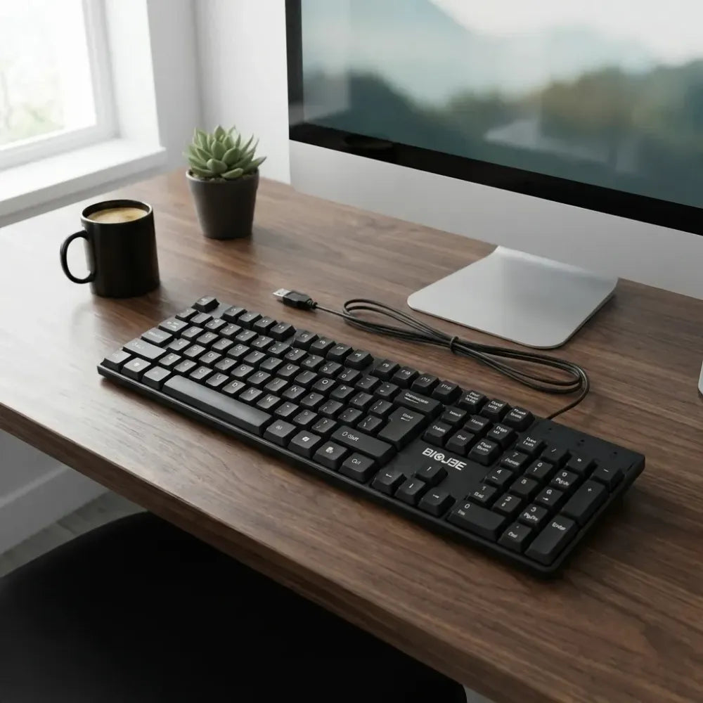 Ergonomic usb wired keyboard - accessories