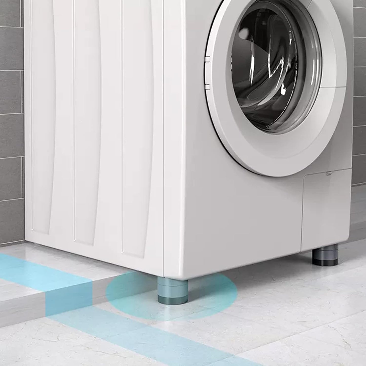 Round Washing Machine Support Pad (4 Pcs Set) - Home Improvement