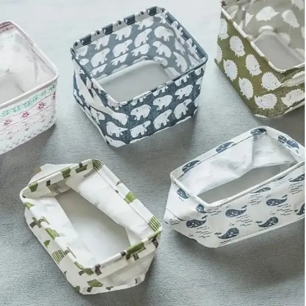 Fabric desktop storage basket – pack of 1