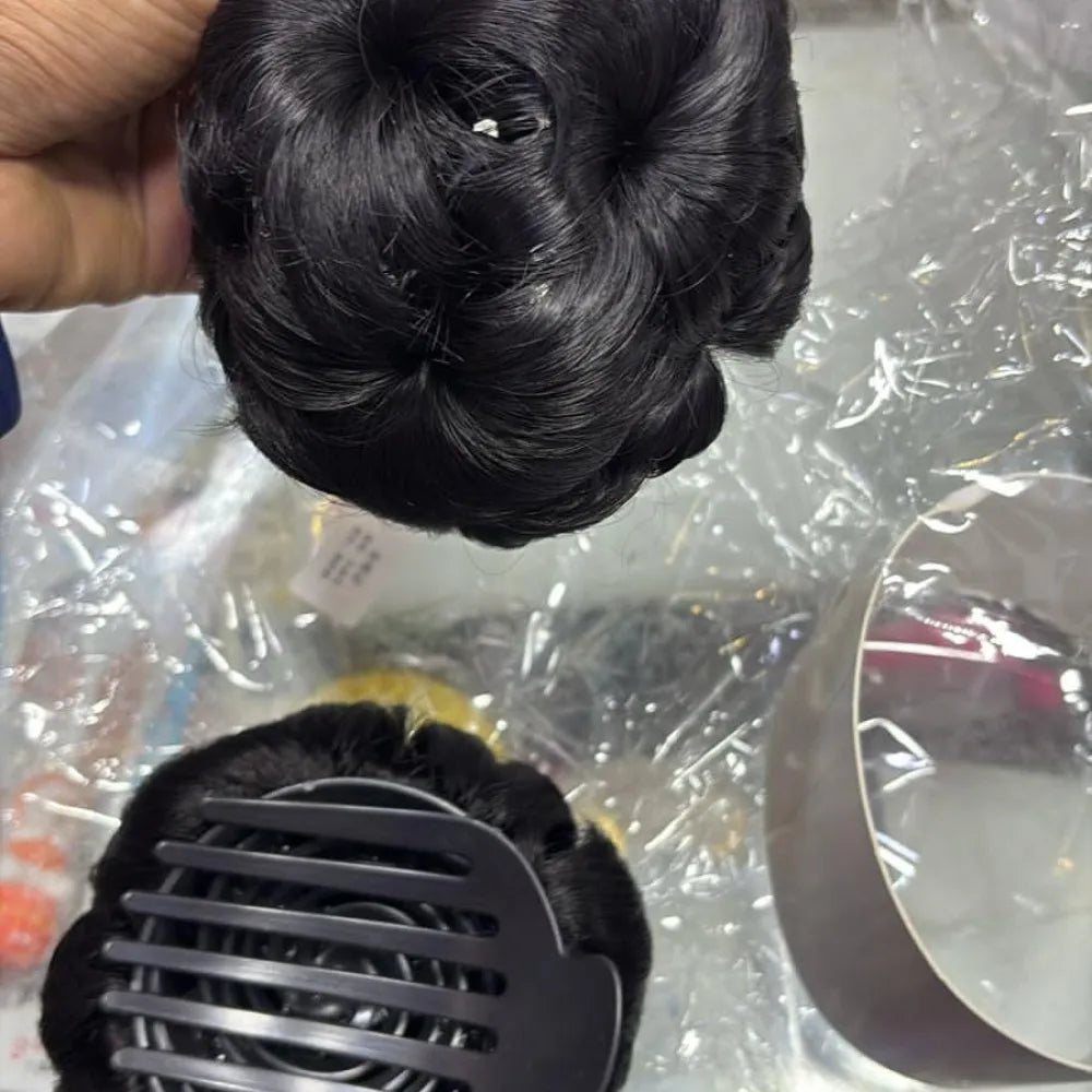 Fancy hair bun