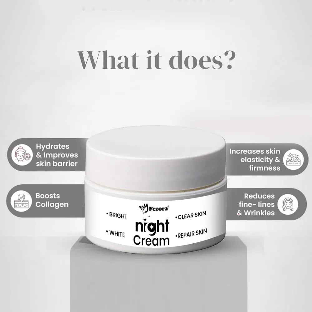 Fezora brightening night comfort cream - 50 gm (pack of 2)