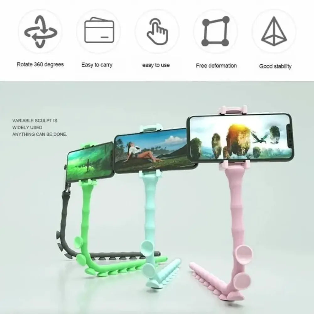 Flexible caterpillar phone holder - potential heroes