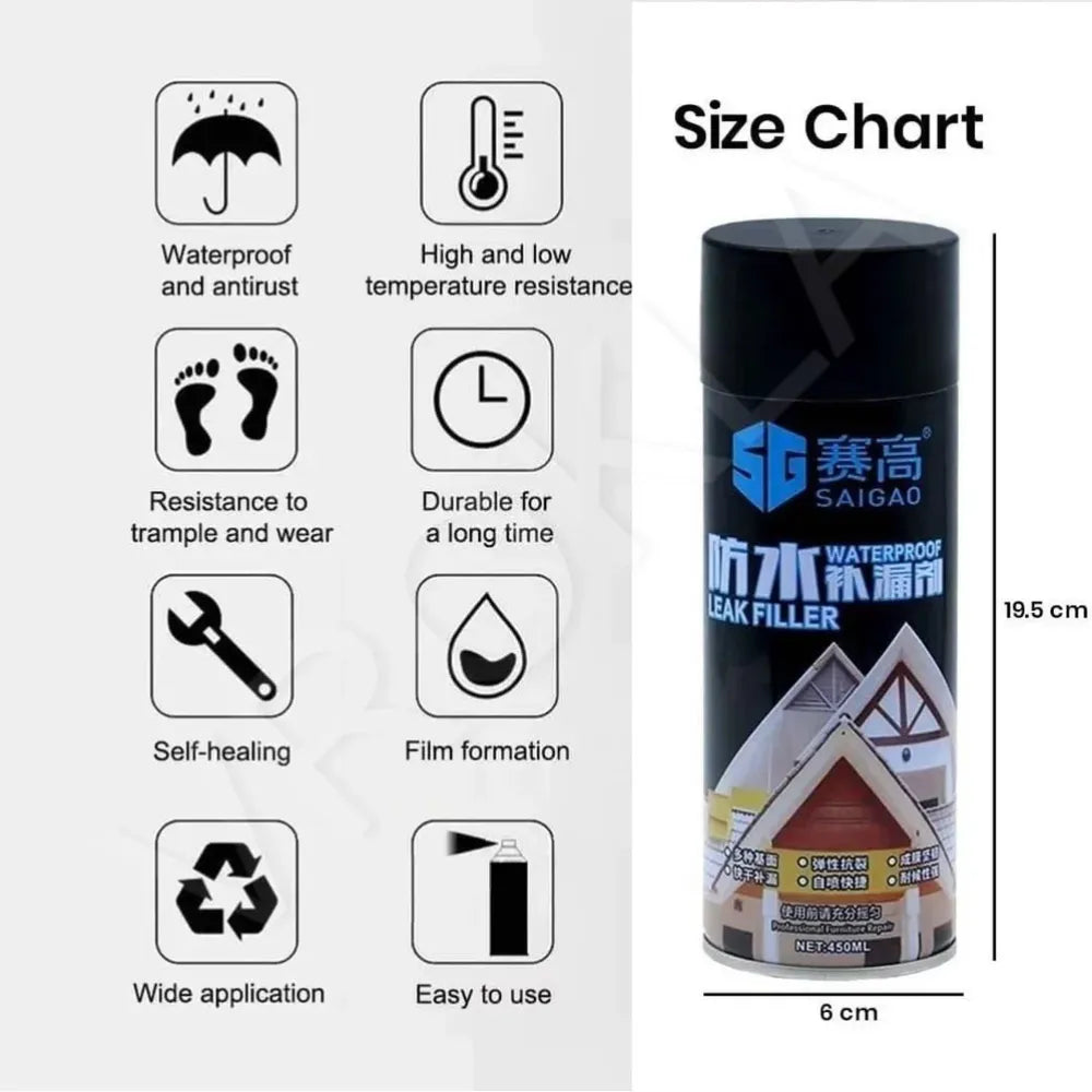 Flexible rubber leak sealant - car and bike accessories