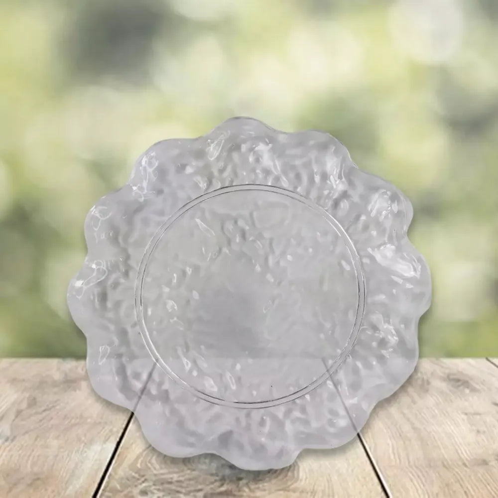 Flower design plastic plates - home & kitchen