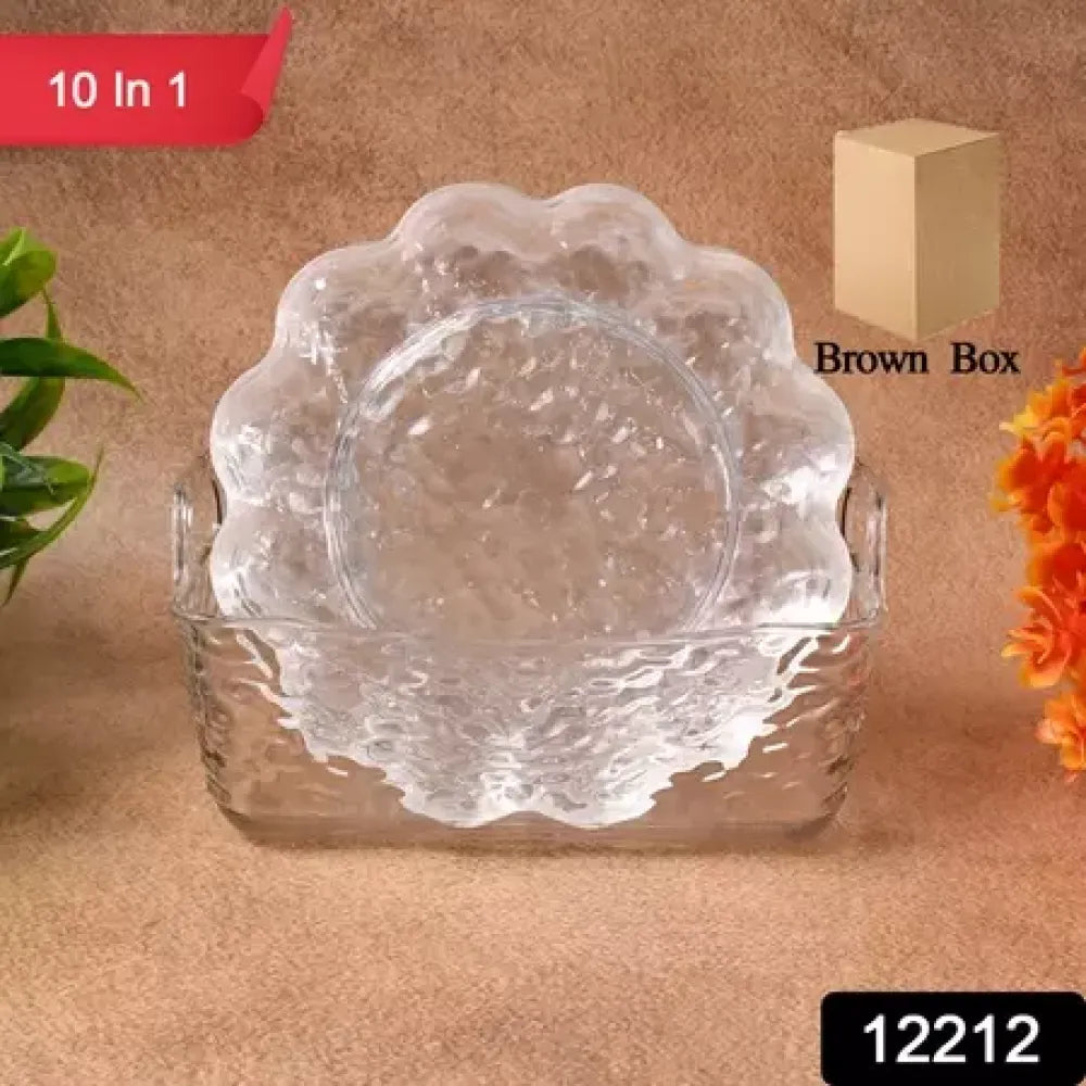 Flower design plastic plates - home & kitchen