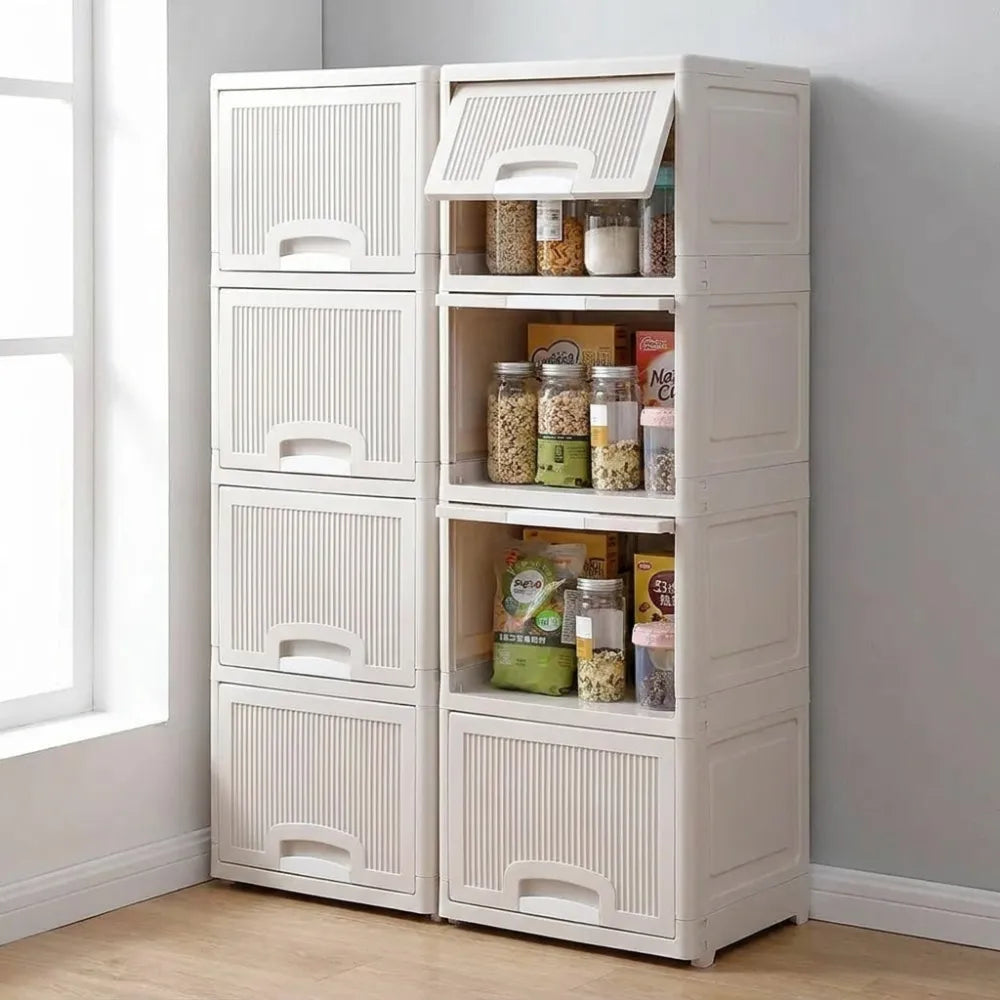 Foldable 4-layer storage drawers - home & kitchen