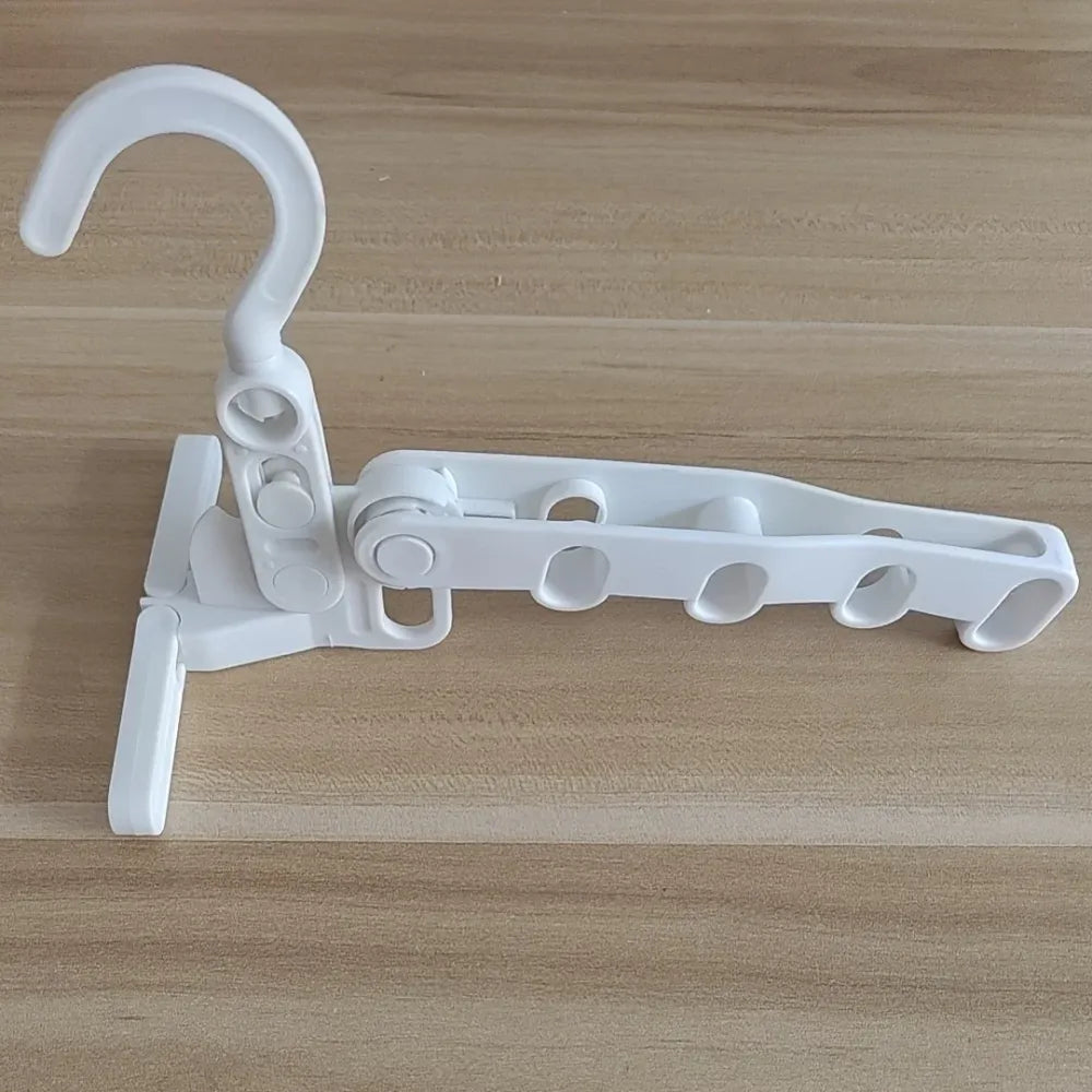Foldable 5-hole clothes hanger - home improvement