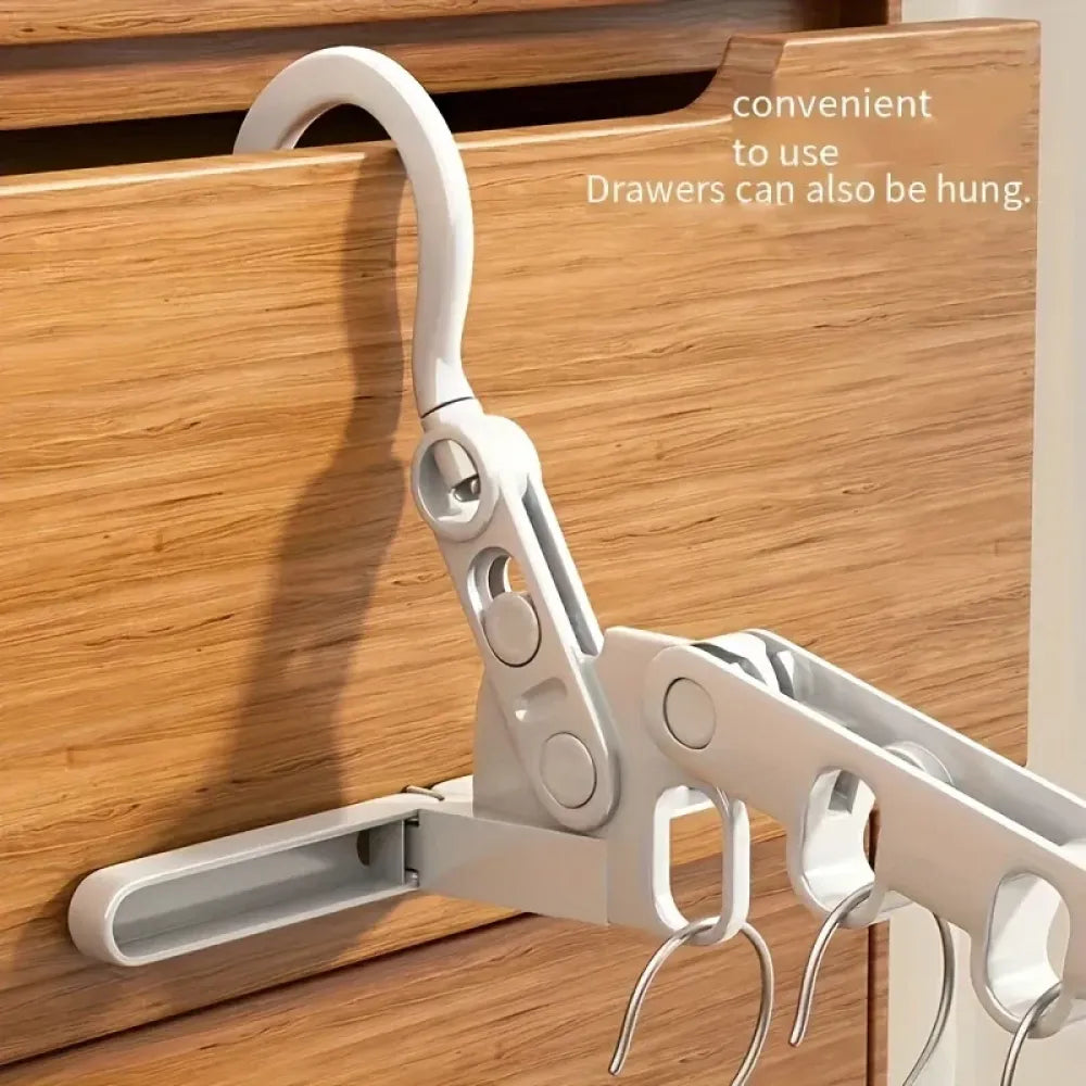 Foldable 5-hole clothes hanger - home improvement