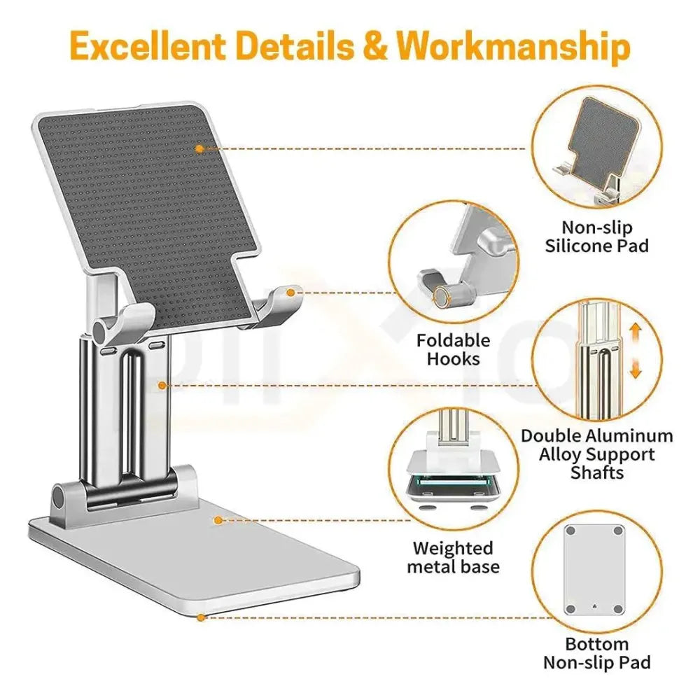Foldable desktop phone stand