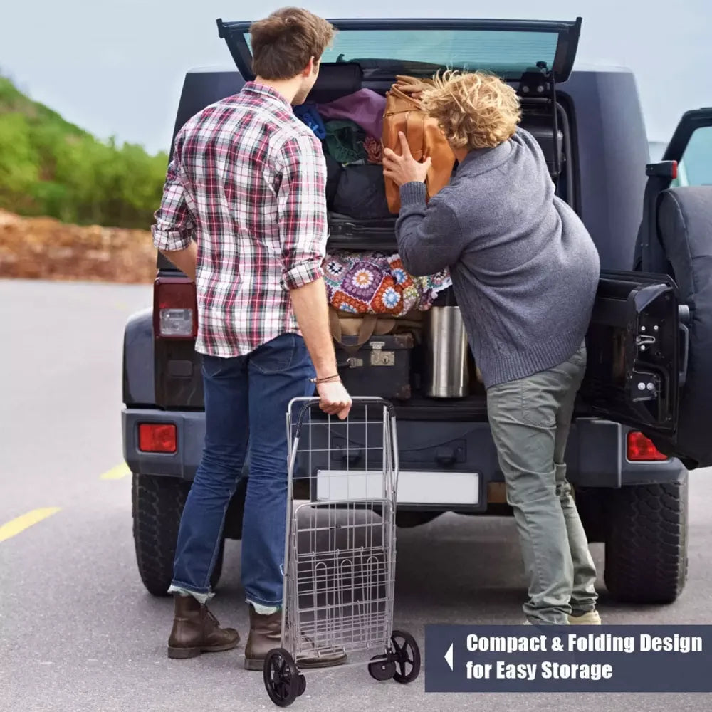 Foldable heavy-duty shopping trolley - home & kitchen