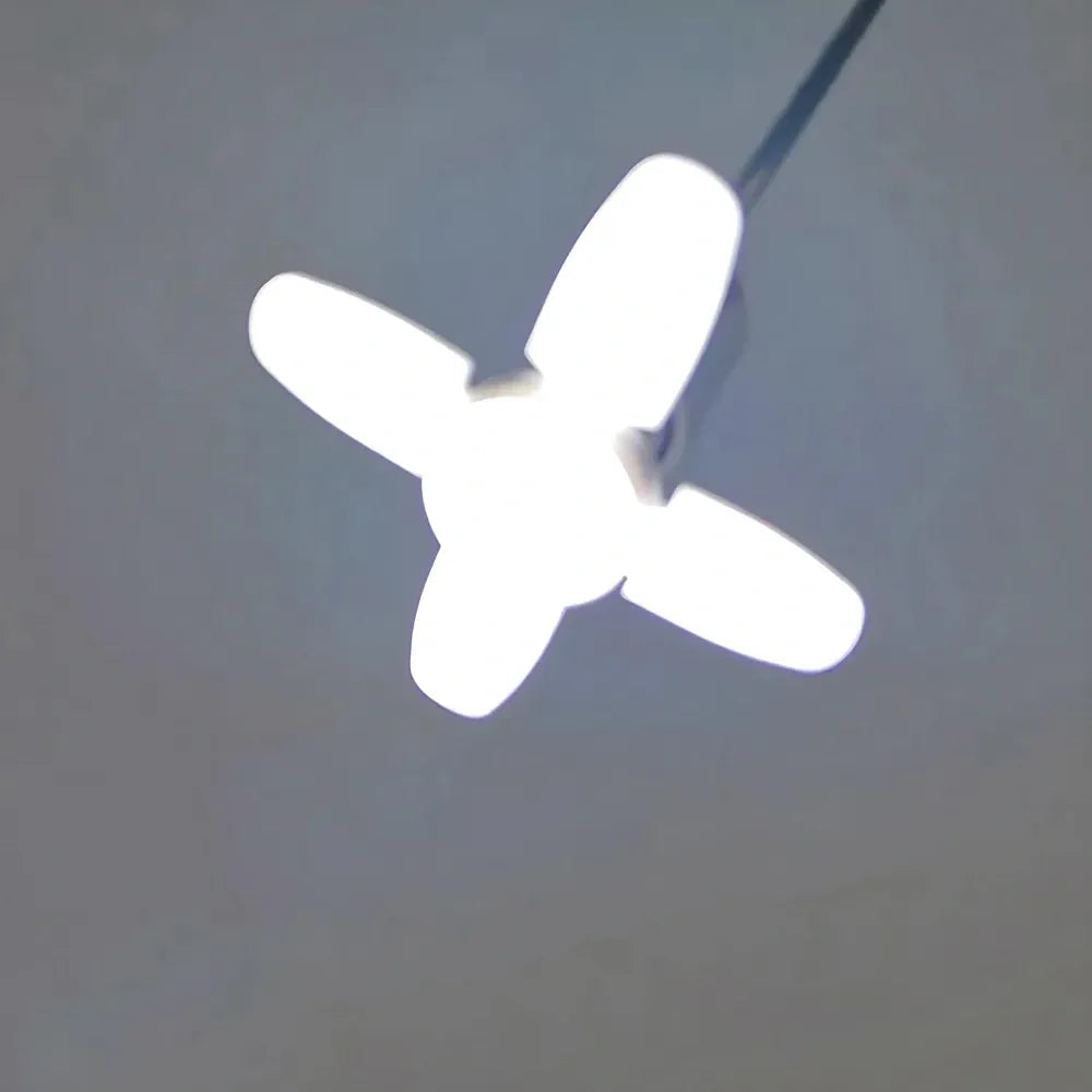 Foldable led fan bulb - home decor