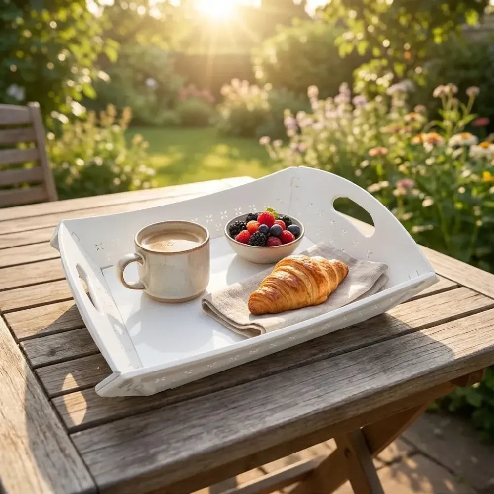 Foldable plastic serving tray - home & kitchen