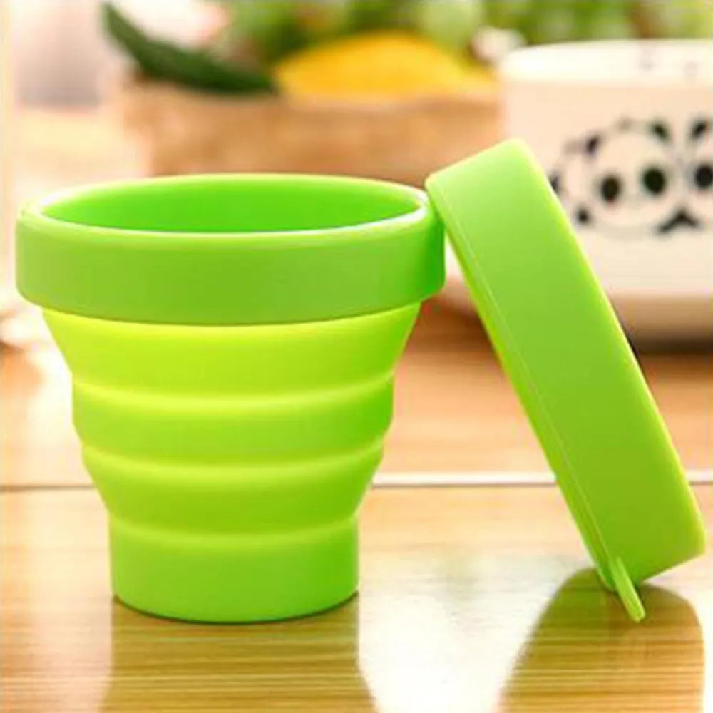 Foldable silicone travel mug - home & kitchen