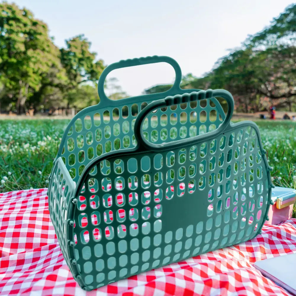 Foldable smiley shopping bag - home & kitchen
