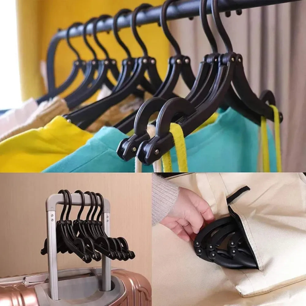 Foldable travel hangers with clips - home improvement