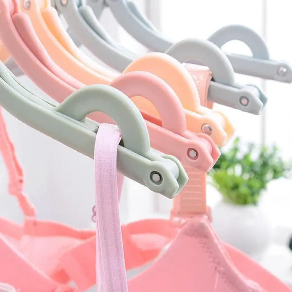 Foldable travel hangers with clips - home improvement