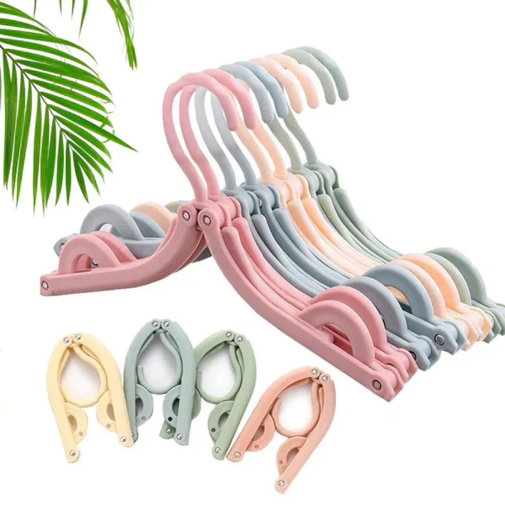 Foldable travel hangers with clips - home improvement