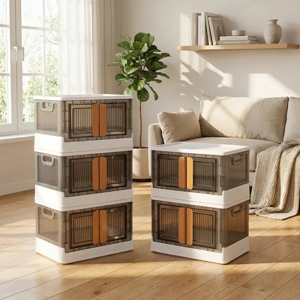 Foldable wheeled storage organizer - home improvement