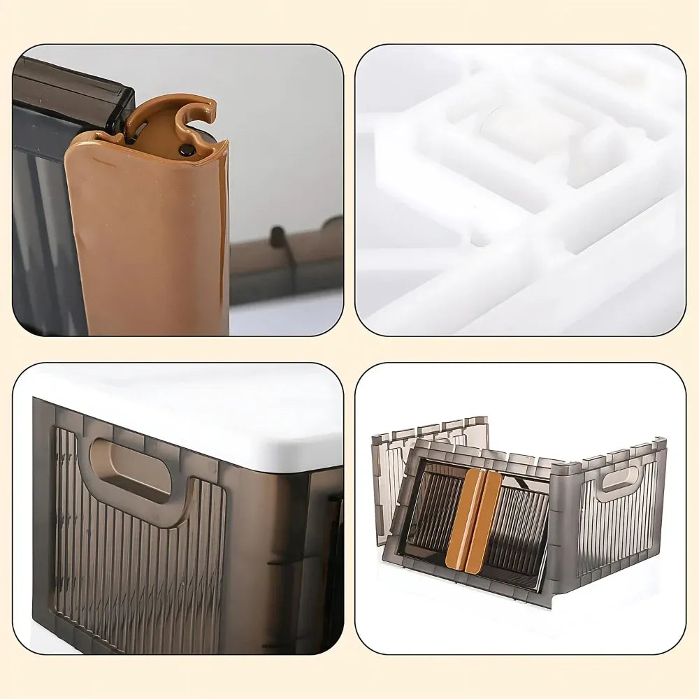 Foldable wheeled storage organizer - home improvement