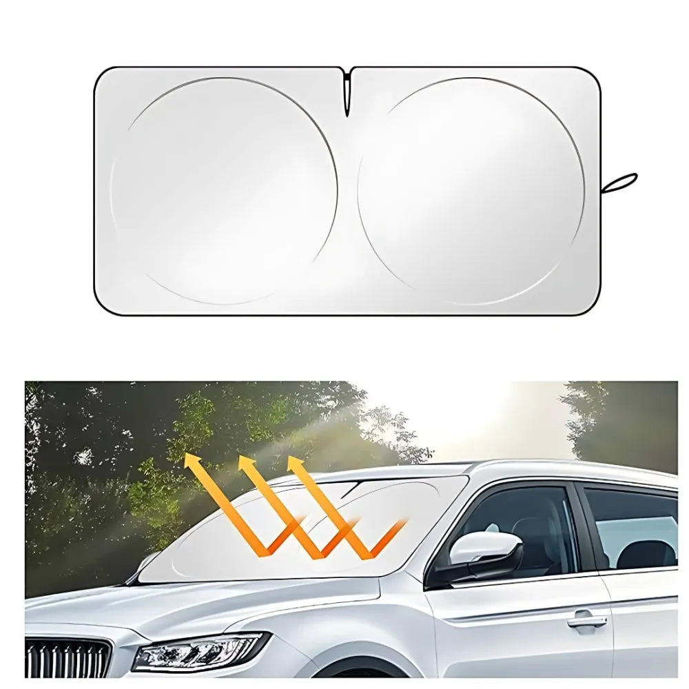Folding car window sunshade cover