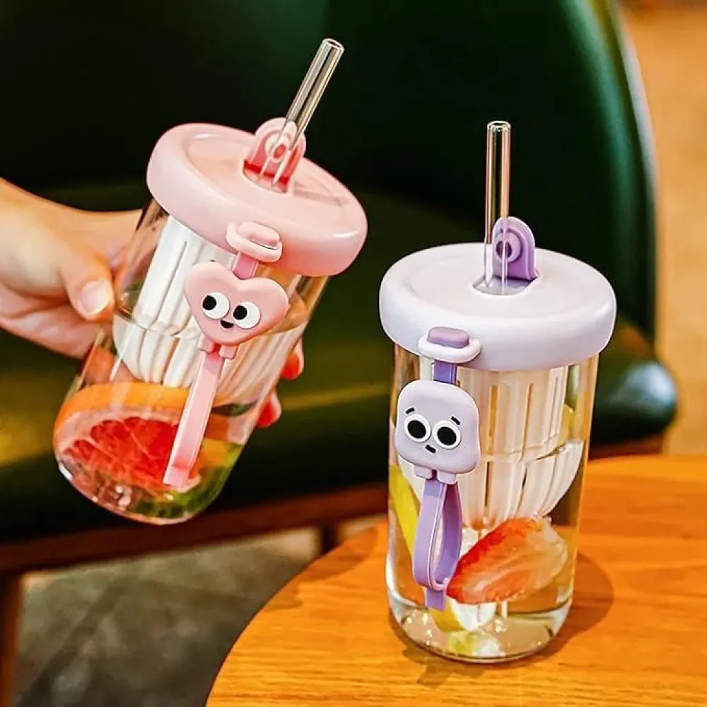 Fruit infuser glass tumbler
